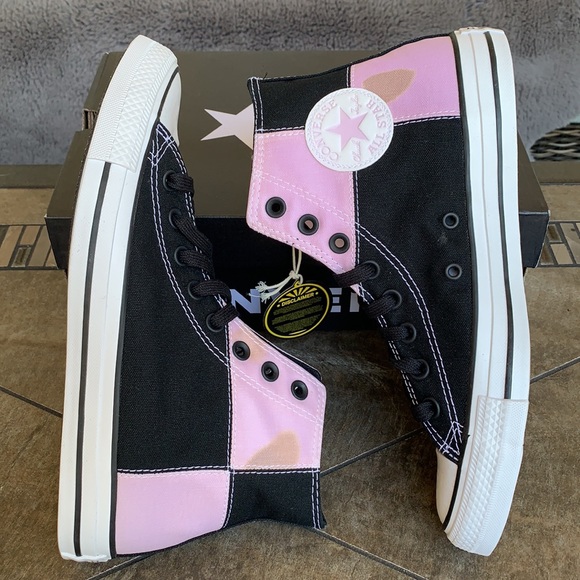 CONVERSE CTAS HI BLACK/MAGNET BLACK/WHITE MENS - Picture 9 of 16